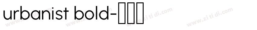 urbanist bold字体转换